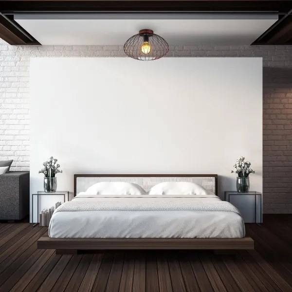 Lustră aplicată RETRO 1xE27/40W/230V cupru B.K. Licht 1471