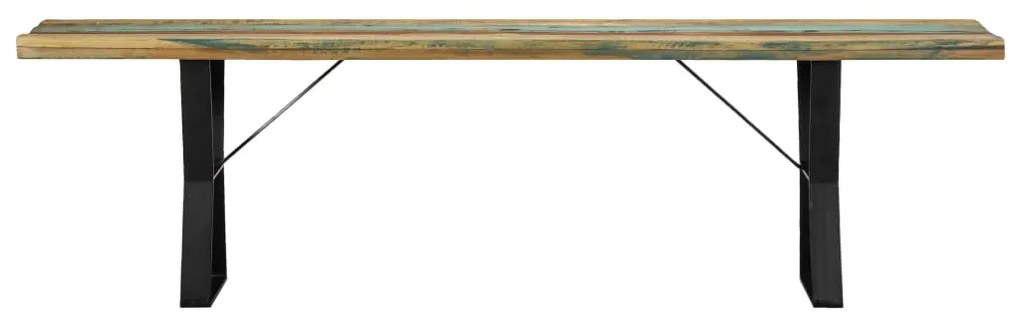 Banca, 160 cm, lemn masiv reciclat Multicolour, 160 cm