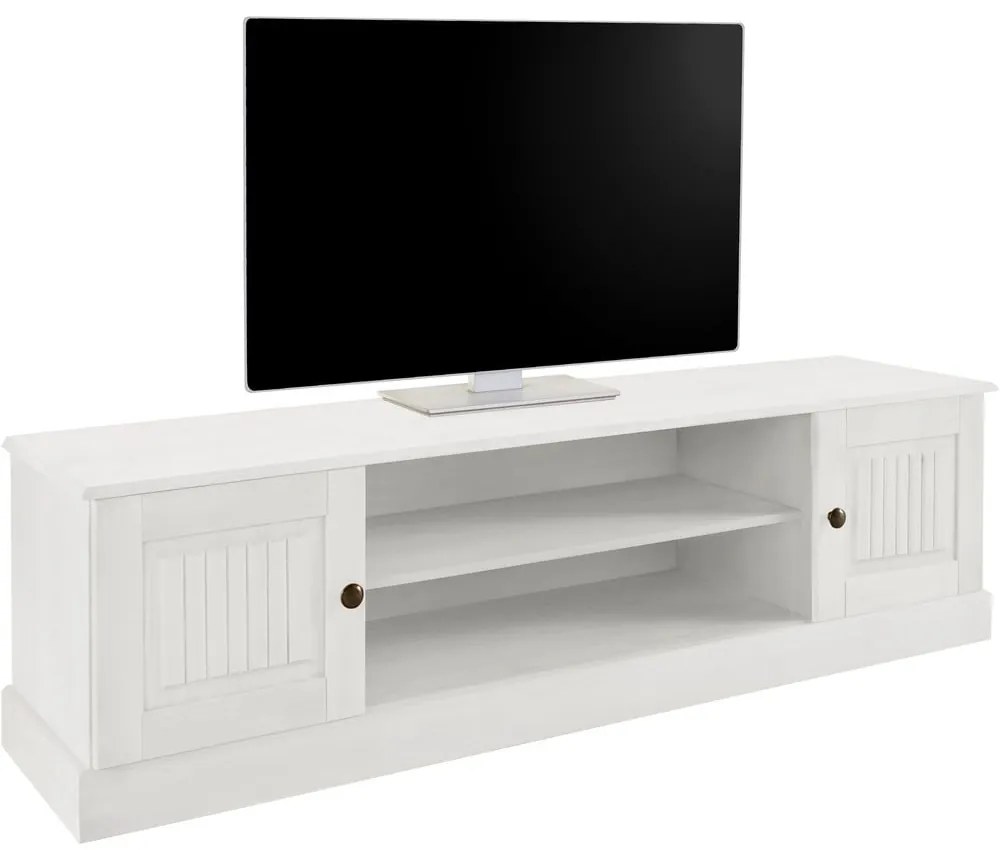 Comodă TV albă din lemn de pin 45x40 cm Mille – Støraa