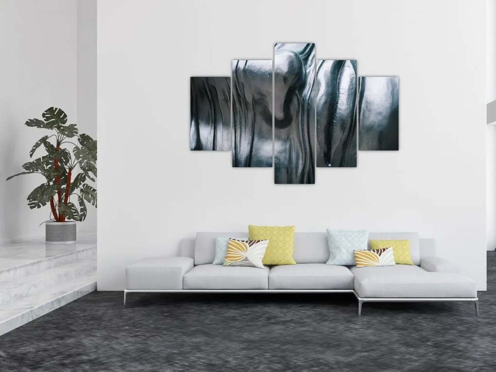 Tablou - Fața din oțel (150x105 cm)