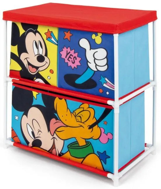Disney Mickey Pluto suport de depozitare pentru jucării cu 3 compartimente 53x30x60 cm