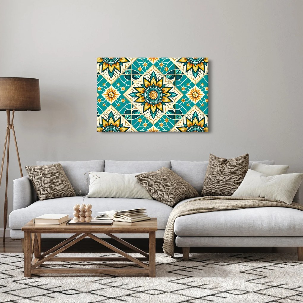 Tablou - Model turcoaz (90x60 cm)