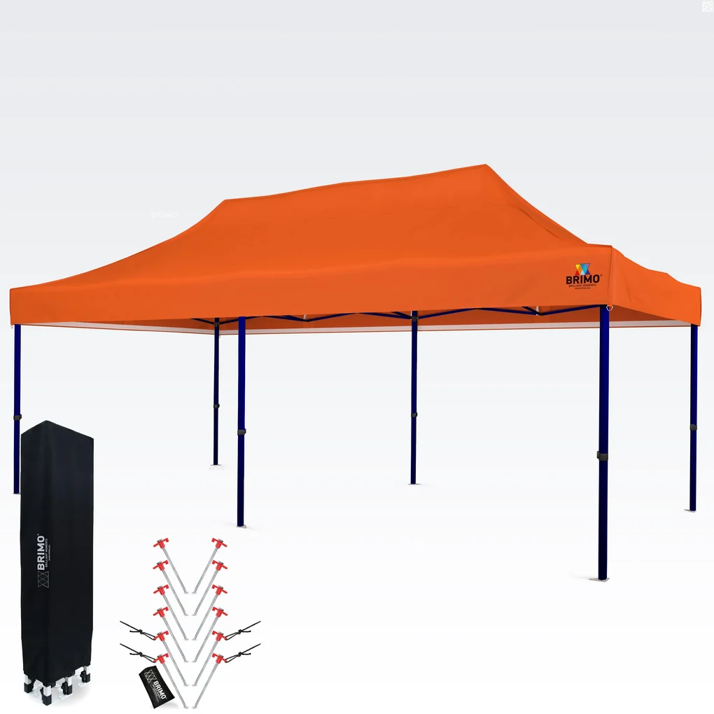 Cort petrecere 3x6m - fara 3 pereti - Portocaliu