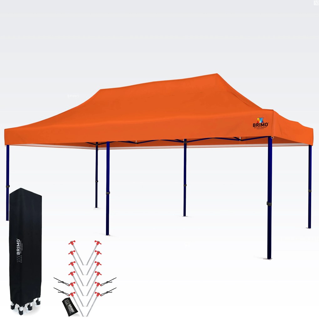 Cortină de petrecere impermeabilă 3x6m – Sărbătoare fără griji sub un acoperiș de 16,5m² - fara 3 pereti - Portocaliu