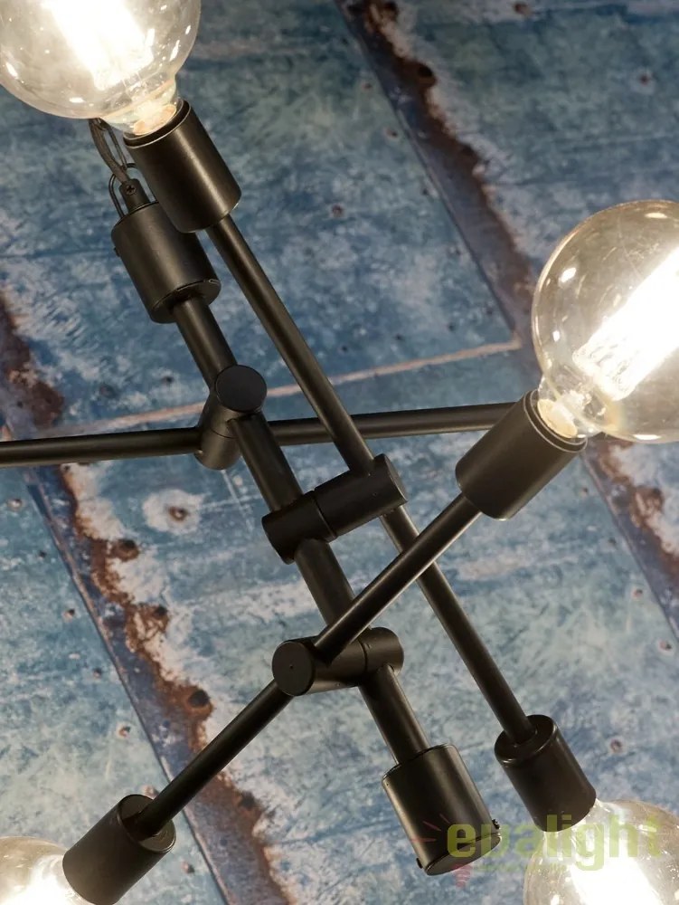 Pendul cu 6 brate design Industrial style NASHVILLE/H6/B