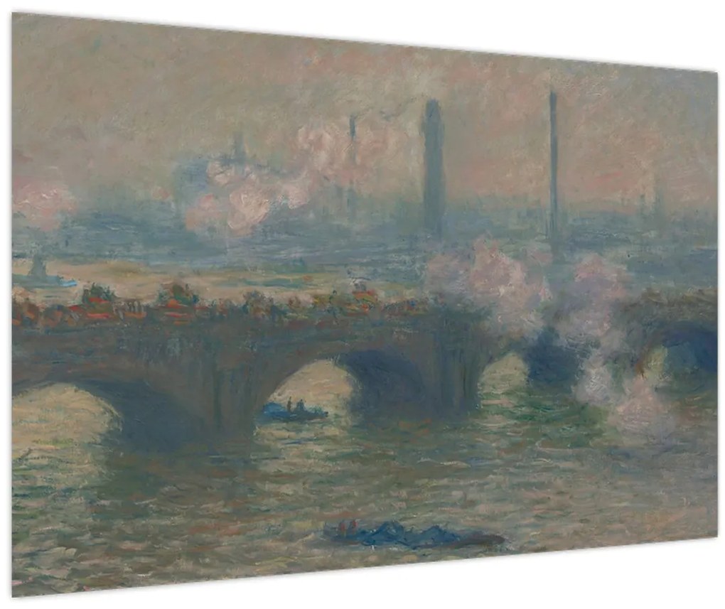 Tablou - Claude Monet, Waterloo Bridge, Gray Day, reproducere (90x60 cm)
