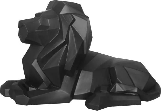 Statuetă PT LIVING Origami Lion, negru mat