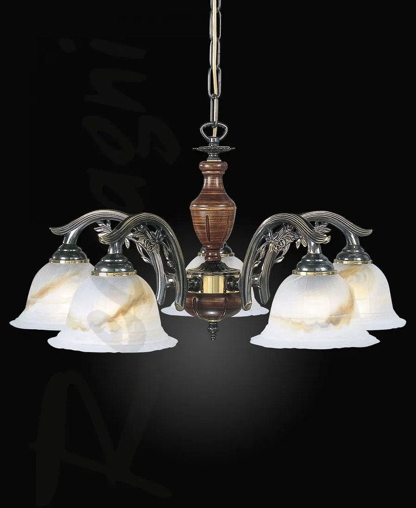 Candelabru clasic cu 5 brate design italian 2701