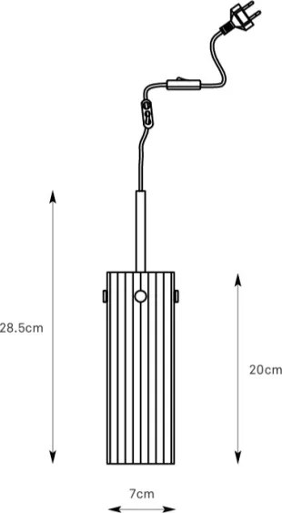 Markslöjd 109014 - Lustră suspendată pe cablu TIBIA 1xE14/40W/230V, finisaj alamă