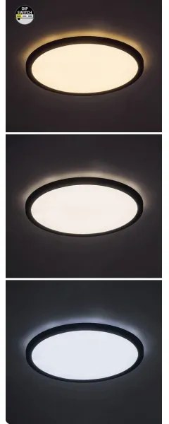Plafonieră LED Rabalux 71097 GONZALO LED/36W/230V d. 40 cm negru