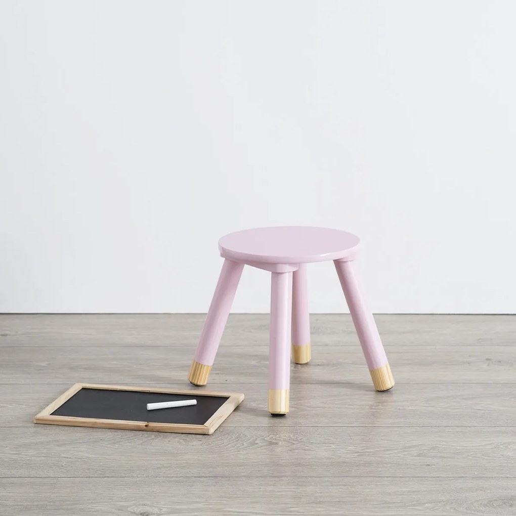 Taburet pentru copii Culoare roz, STOOL PINK