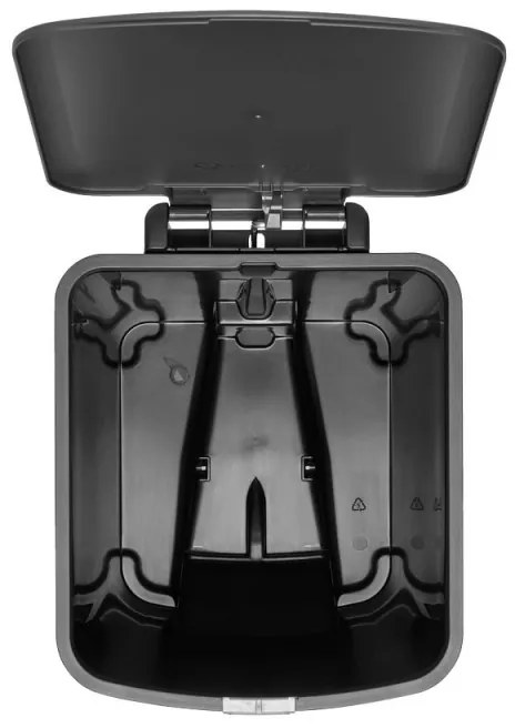 Coș cu pedală Brabantia StepUp 1008482, 25 L, Materiale ecologice, Deschidere mare, Gri închis
