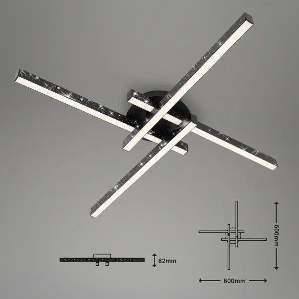 Lustră LED aplicată REY 4xLED/6W/230V Briloner 3519-045