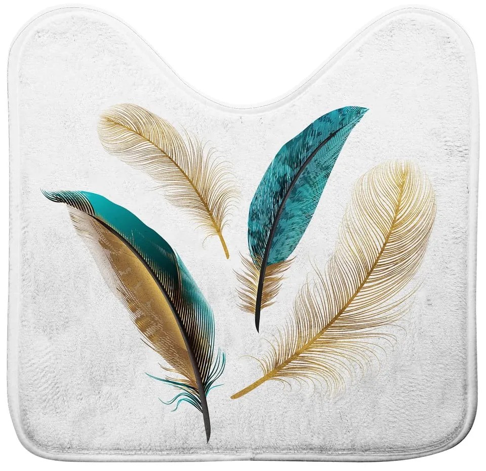 Covoraș de baie alb pentru WC 45x45 cm Plumiss – douceur d'intérieur