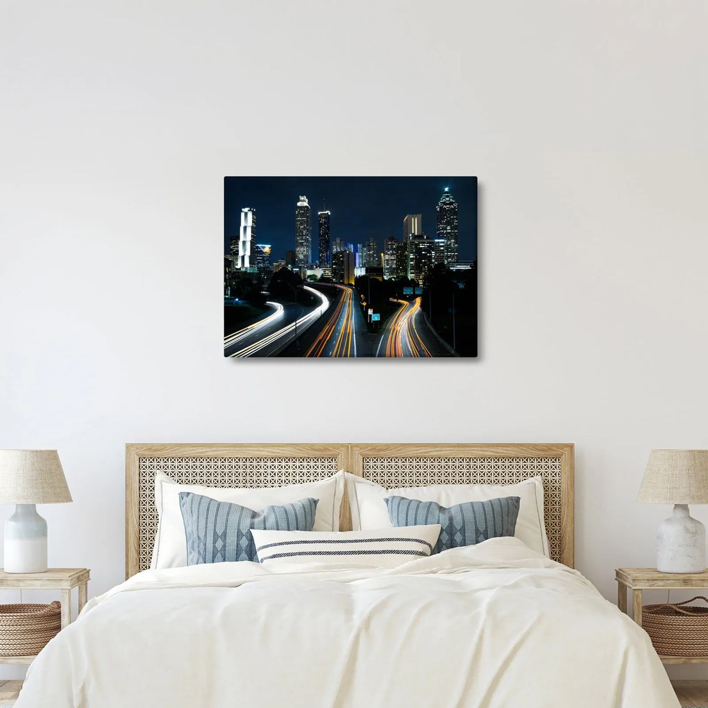 Tabloul metropolei nocturne (70x50 cm)