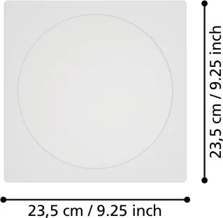 Eglo 901402 - Corp de iluminat încastrat FUEVA LED/18,5W/230V 21,6x21,6 cm alb