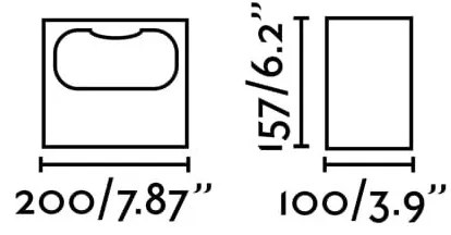Lampa LED exterior iluminat ambiental IP55 GLINT 3000K gri