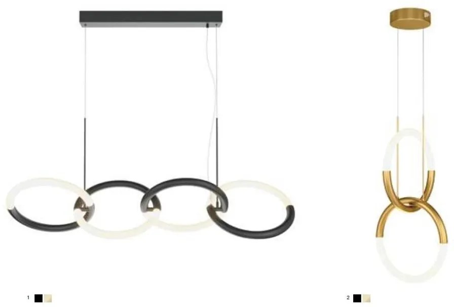 Lustra LED suspendata design modern Node auriu