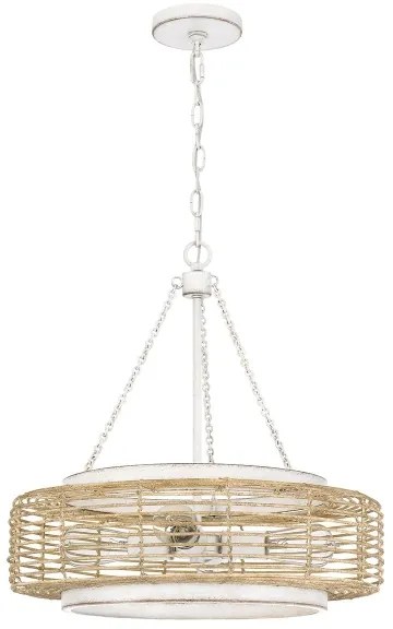 Quoizel QZ-WAYLON-4P-AWH - Lustră cu lanț WAYLON, 4x E27/60W/230V, Ø 50,4 cm