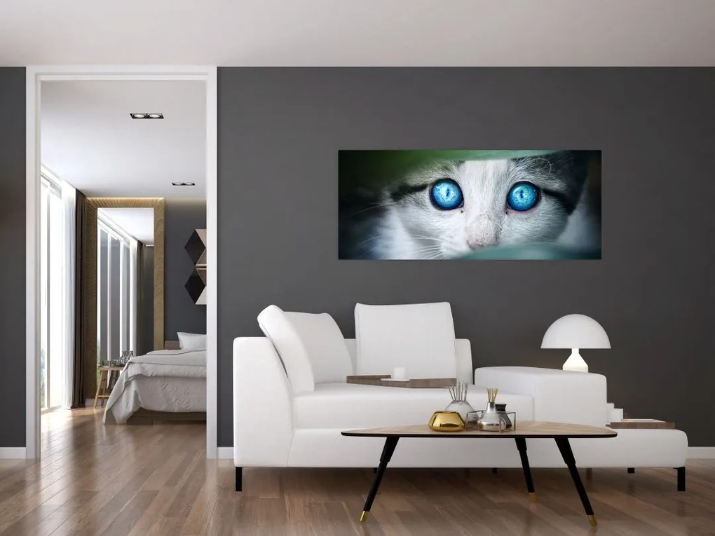 Tablou cu pisica (120x50 cm)