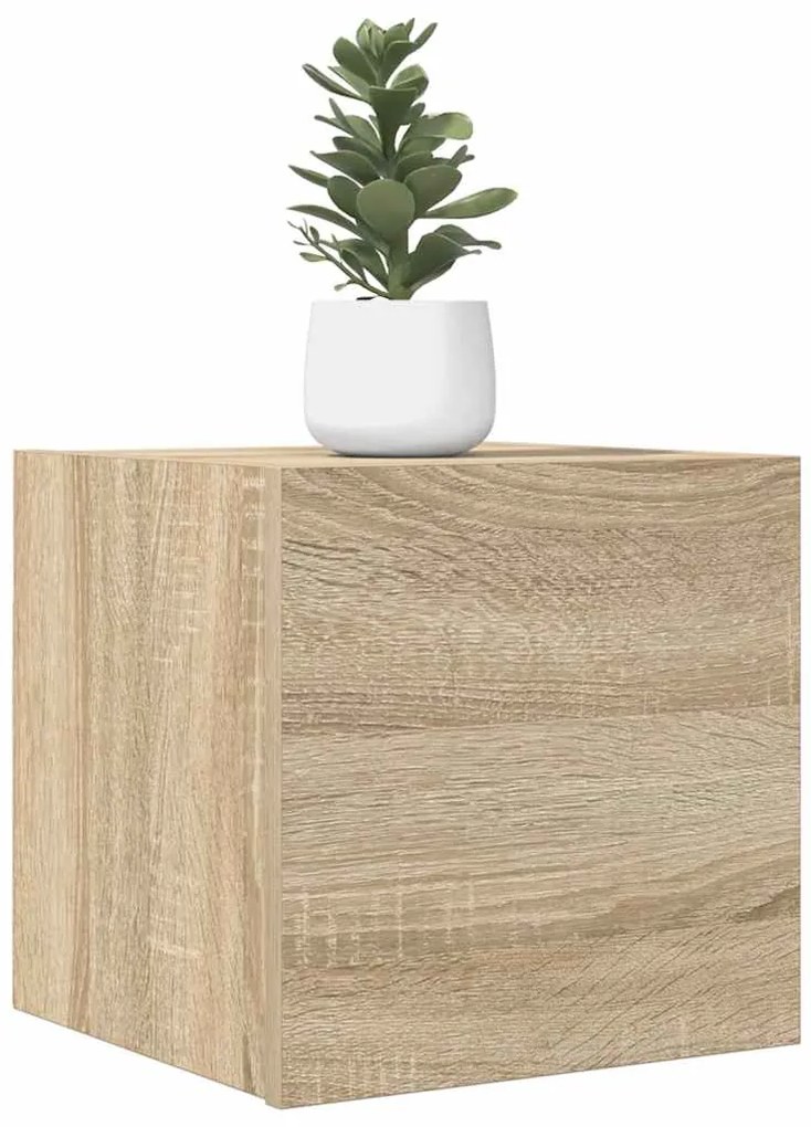 vidaXL Dulap TV montaj pe perete, stejar sonoma, 30,5x30x30 cm