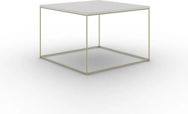 Măsuță de cafea RONI, ADRK Furniture (Culoare: Auriu / Stejar artizanal)