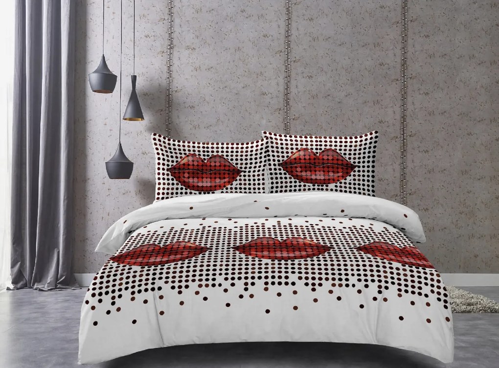 Lenjerie de pat din microfibra LIPSY albă Dimensiune lenjerie de pat: 70 x 80 cm | 140 x 200 cm