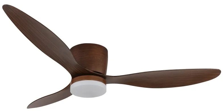 Lustra LED cu ventilator si telecomanda ARMANDO aspect lemn 03666H GL