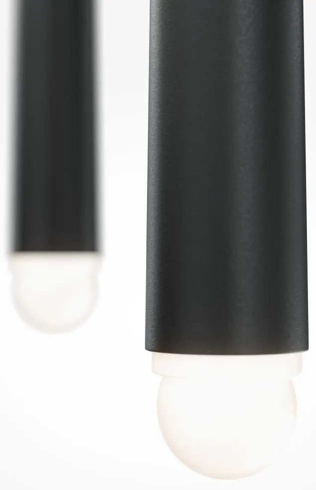 Lustra LED cu 3 pendule design modern Cascade negru