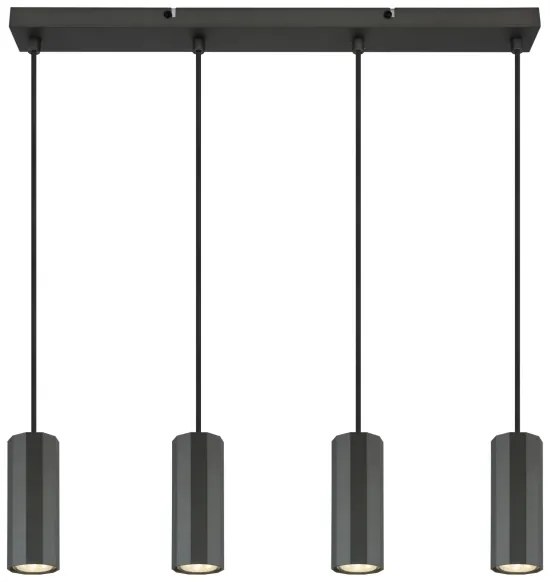 Lustră pe cablu Globo 57918-4H JAMES 4xGU10/25W/230V