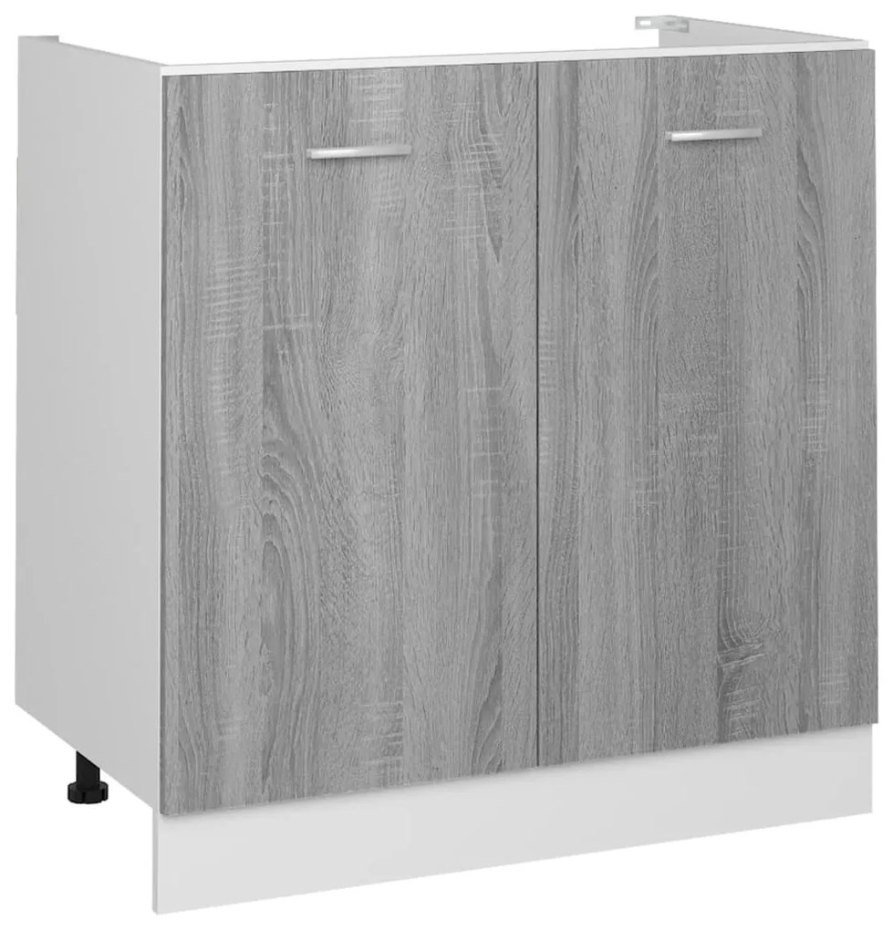 vidaXL Dulap inferior de chiuvetă “Lyon”, gri sonoma