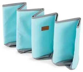 Piscină cu bile pentru copii d. 80 cm albastru/gri