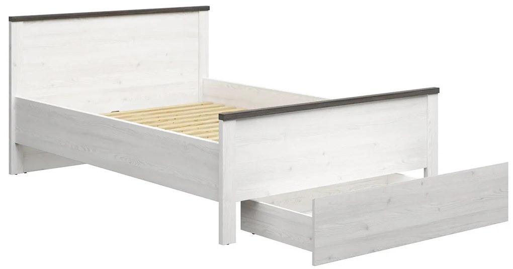 Pat matrimonial 140 cm Hesen LOZ1S/140 (zadă sibiu deschis + pin larico). Promo -18%. 1062510