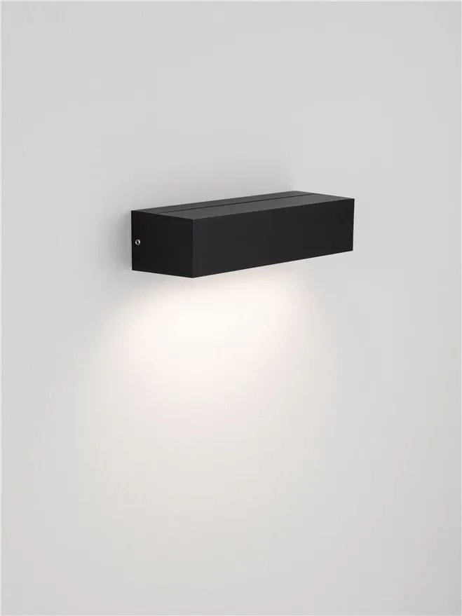 Aplica exterior neagra liniara 22cm IP65 LED CCT PRISMATIC