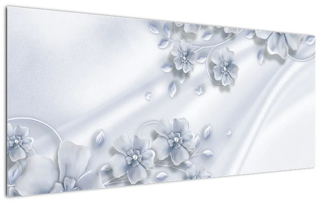 Tablou - Design flori (120x50 cm)