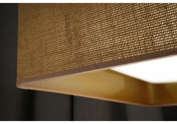 Brilagi - Corp de iluminat LED dimabil VELVET SQUARE LED/24W/230V cu telecomandă, maro