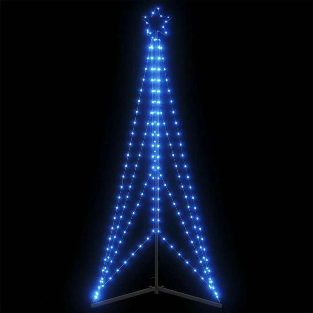 vidaXL Pom de Crăciun LED 363 LED-uri Albastru 182 cm