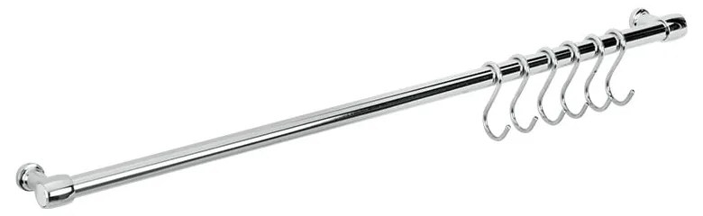 Tijă de agățat pentru bucătărie din oțel cromat Lonardo – Metaltex