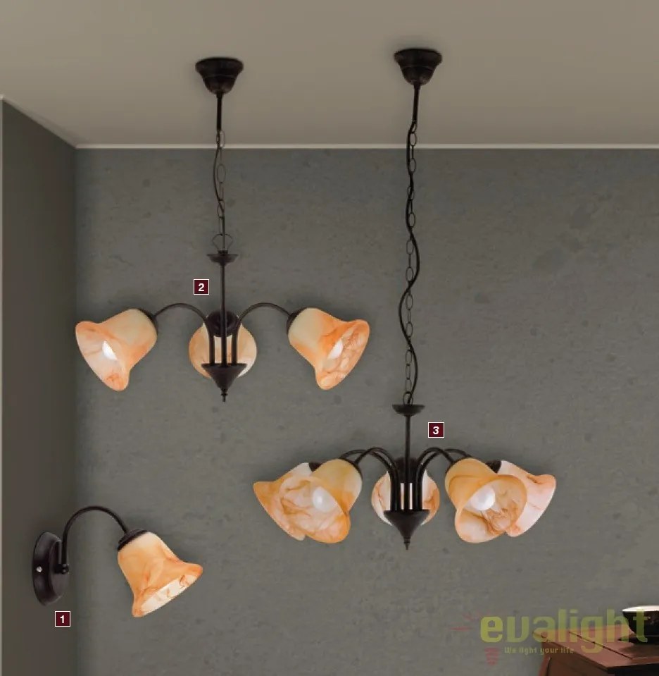 Lustra suspendata / Pendul in stil clasic, diam. 60cm, Colette 7367 RX