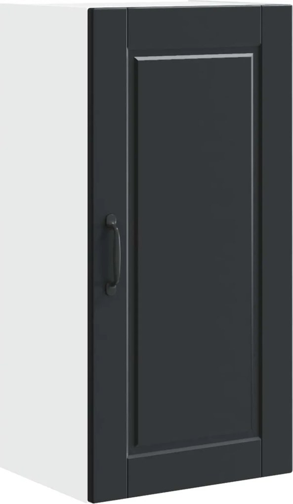 vidaXL Dulap de bucătărie cu raft Negru 40 x 31 x 80 cm Lemn compozit