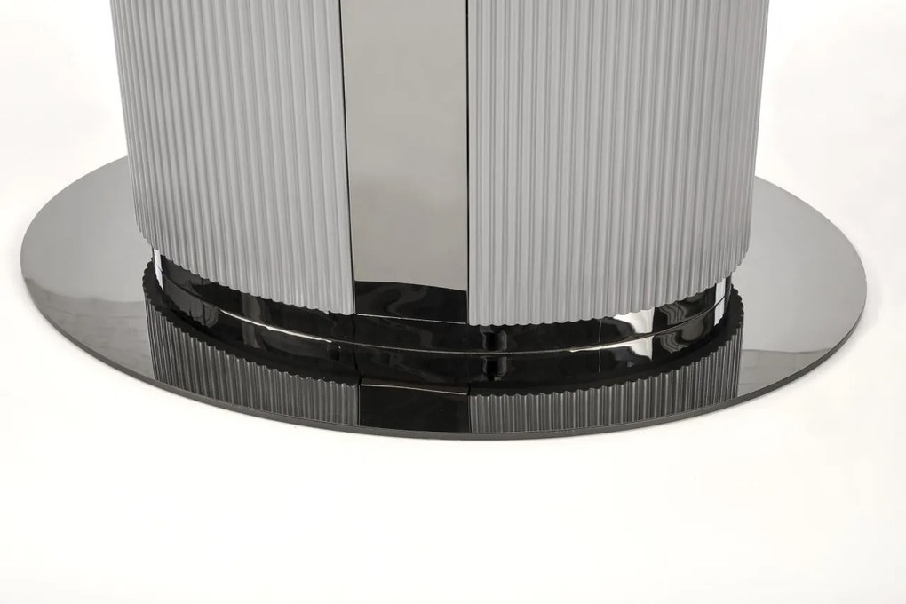 Masa extensibila Dancan marmura alba/gri - L160-220 cm