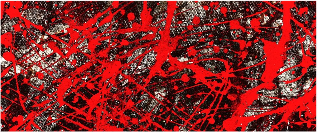 Tablou - Abstracție expresivă (120x50 cm)