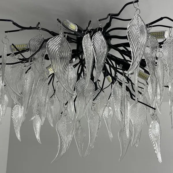 Lustră de cristal aplicată 10xG9/40W/230V negru