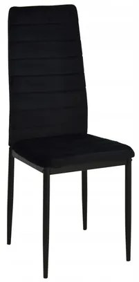 JAKS SCAUN DE SUFRAGERIE VELVET BLACK - NEGRU