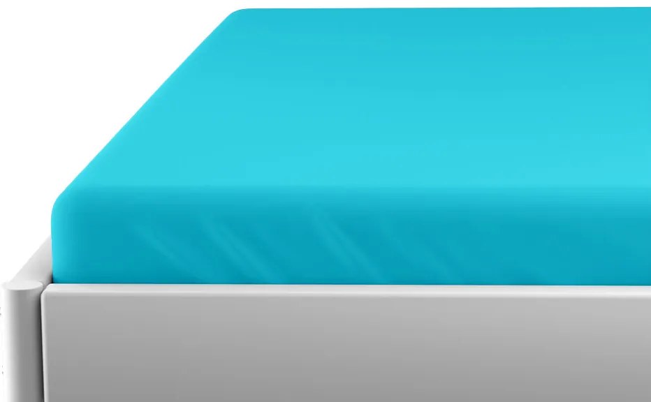 Cearsaf jersey pentru patut copii EXCLUSIVE 70x140 cm azurove