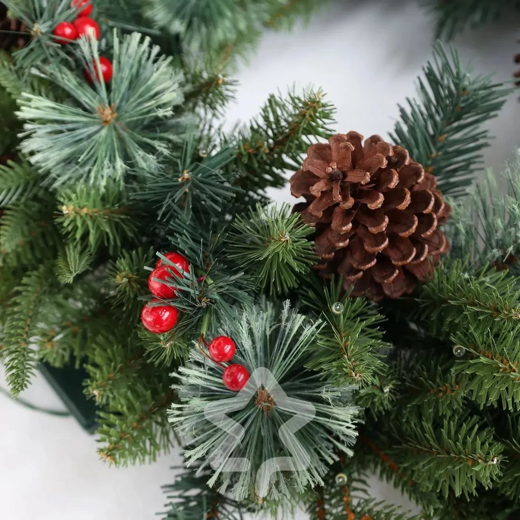 Coronita de Craciun Decorata 50 LED 60 cm