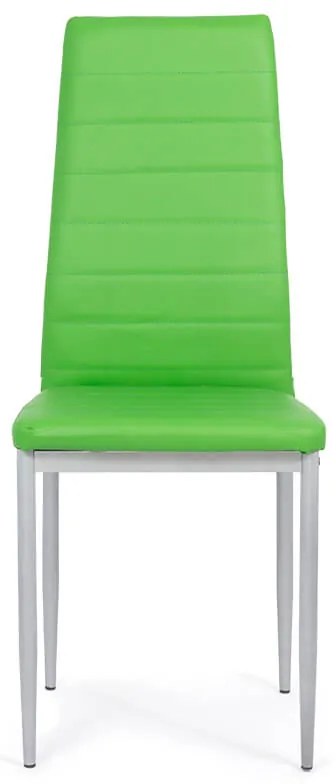 Scaune de bucatarie din piele sintetică si picioare metalice BUC 263 verde