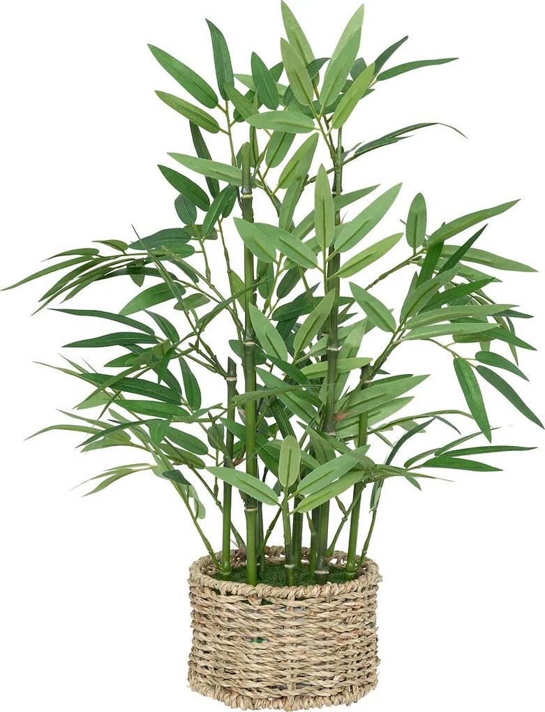 Bambus artificial cu ghiveci natural Ly înălțime 46 cm