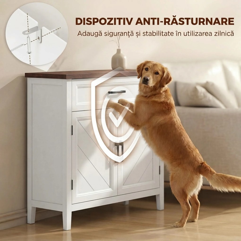 HOMCOM comodă mică dulap sertar compact | Aosom Romania