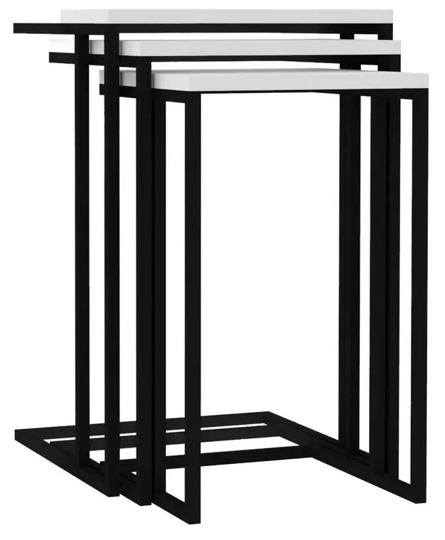 Set 3buc. măsuțe cafea Blacky. 1067432